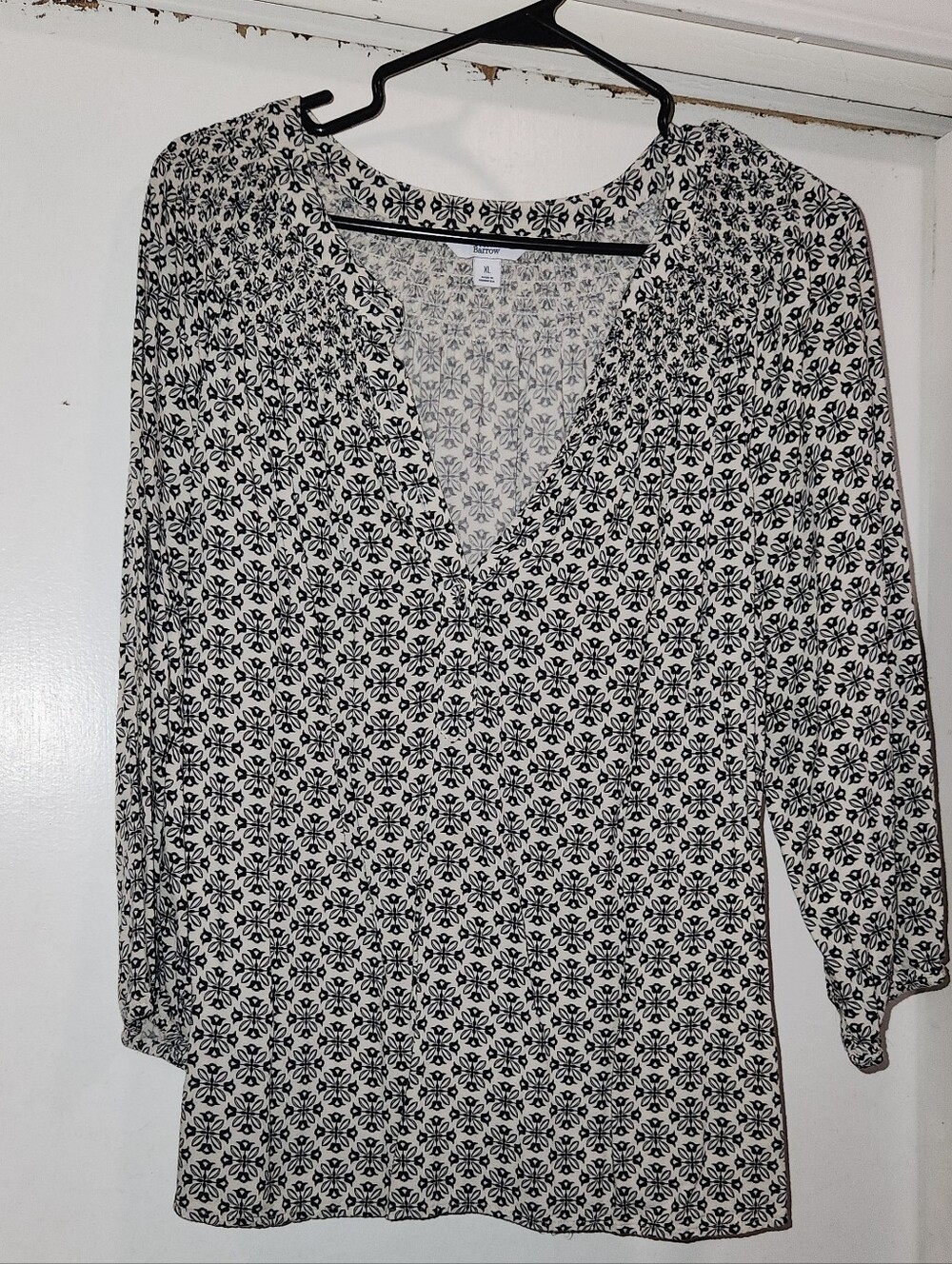 Black & White Printed Top